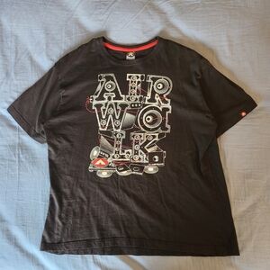 Vintage 90s Airwalk Shirt Size Large Red Skateboarding Streetwear Skate Y2K